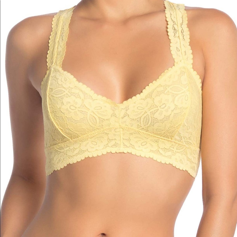 Free People Galloon Racerback Bralette in Yellow